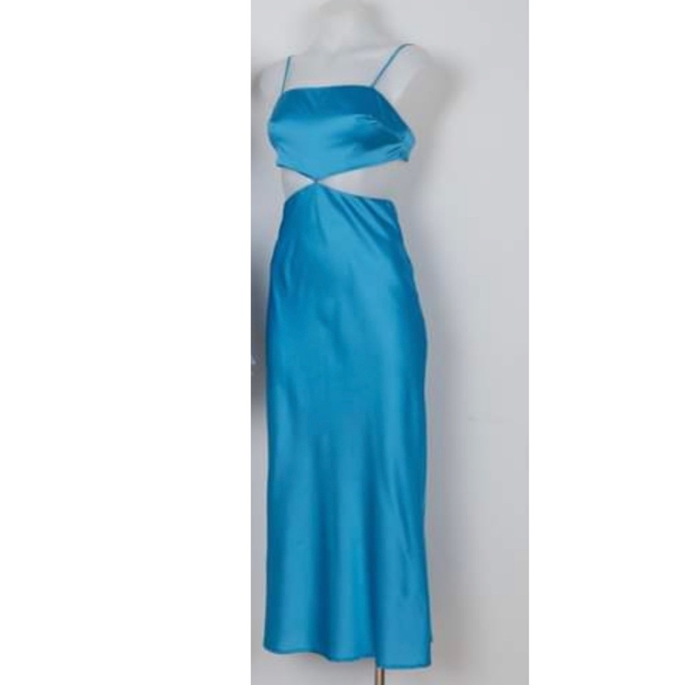 Peppermayo Clumsy love blue midi dress